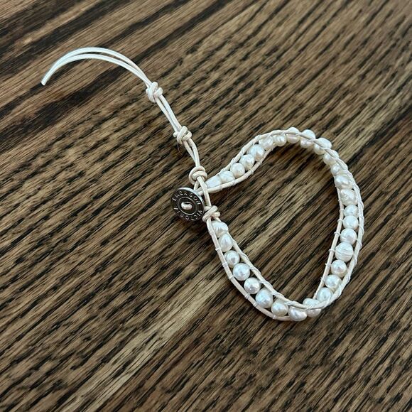 Victoria Emerson Beaded Pearl Bracelet Anklet - Picture 1 of 2